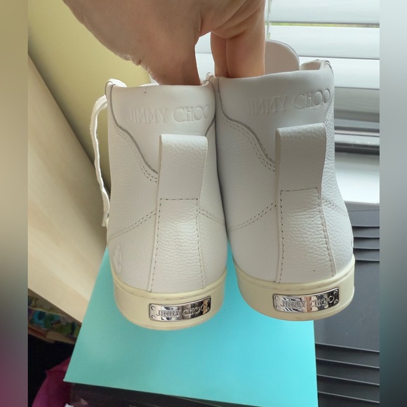 Jimmy Choo Women\'s Sneakers - Size 38 (Fits 7/8) - White Leather